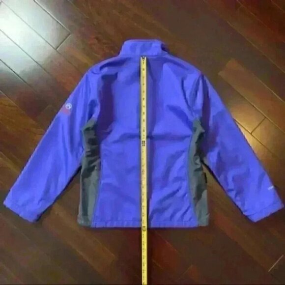 The North  Face Jacket Fleece Lined Soft Shell Purple Grey Size Medium - Picture 12 of 16